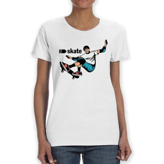 Skater Dude T-Shirt Women -SPIdeals Designs, Female x-Large