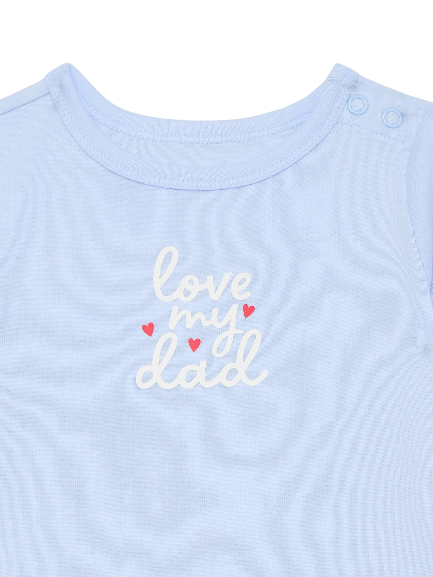 Wonder Nation Baby Girls Bodysuit with Short Sleeves, Sizes 0-24 Months