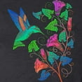 thumbnail image 3 of CafePress - Rainbow Hummingbird On Trumpet Vine - Women's Long Sleeve Charcoal Gray Pajamas, 3 of 3