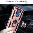 thumbnail image 5 of Dteck For Motorola Moto G Play 2021 Shockproof Dual Layers Rotatable Ring Kickstand Drop Protection Cover Compatible with Magnetic Car Mount, Rosegold, 5 of 8