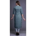 thumbnail image 4 of Bimba Printed Button Down Straight Tunic Dresses For Women Kurti X-Large, 4 of 6