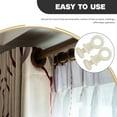 thumbnail image 2 of Miangastore Plastic Curtain Track Gliders Beige 100Pcs 0.94X0.43X0.39In, 2 of 9