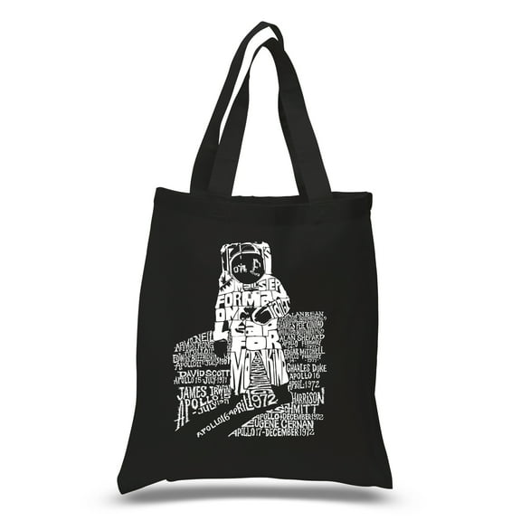 LA Pop Art Small Word Art Tote Bag - ASTRONAUT