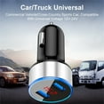 thumbnail image 3 of Car Charger USB C Fast Charge,Car Charger 2 Port Cigarette Lighter USB Adapter LED Voltage Monitor,Cigarette Lighter Adapter USB C Compatible for Android Phone and Tablet Devices,Silver, 3 of 4