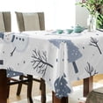 thumbnail image 5 of Yayeee Tablecloths 60" x 108" Rectangle Wrinkle Resistant Party Table Cover, Cute Snowmen, 5 of 8