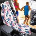 thumbnail image 4 of XYZCANDO Patriotic American Flag & Star Car Seat Towel Cover - Waterproof Sweatproof Protector with Non-Slip Backing - Universal Fit for Cars, Trucks, SUVs & Vans, 4 of 9
