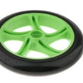 thumbnail image 5 of Ruedas de patinete de 7 pulgadas, 2 uds., neumáticos de rodillo delanteros y traseros, rueda de repuesto silenciosa Verde negro Cola Ruedas de scooter, 5 of 5