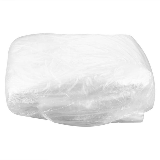 100 fundas desechables de plástico para asiento de coche, antiincrustantes, antisuciedad y antipolvo, transparentes.