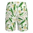 thumbnail image 6 of Kdxio Tulips Flowers Pattern Mens Casual Shorts - Drawstring Summer Beach Sports Shorts for Men, 6 of 9