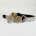 thumbnail image 5 of Shining Sequins Pin Buckle Belt for Teens Girl Blingbling Rhinestones Belt Popular Waiststrap for Dresses Sweaters, 5 of 11