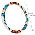 thumbnail image 4 of Flower Butterfly 14.5 Inch Printing PVC Leather Car Wheel Cover Steering Wheel Cover Auto Accessories, 4 of 6
