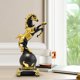 thumbnail image 3 of Figura de caballo, adorno de escritorio, colección de estatuas decorativas de resina, estatua moderna Negro, 3 of 8
