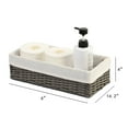 thumbnail image 2 of HOSROOME Bathroom Toilet Paper Storage Basket for Toilet Tank Top Wicker Storage Baskets for Organizing(Set of 2,Grey), 2 of 6
