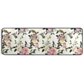 thumbnail image 5 of Dreamtimes Vintage Spring Hummingbird Hallway Runner Rug 2'x6' Kitchen Rug with Rubber Backing Retro Rose Flowers Non Slip Entryway Rug Runner Washable Soft Area Rug for Hallway Bedroom Kitchen Decor, 5 of 6