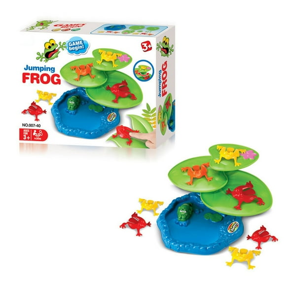 Jumping Frog Toy Funny Novelty Educational Bouncing Frogs Tabletop Game for Kids