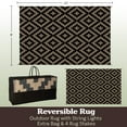 thumbnail image 2 of Pure Garden 8x10 Waterproof Outdoor Patio Rug with LED Lights, Brown, 2 of 6