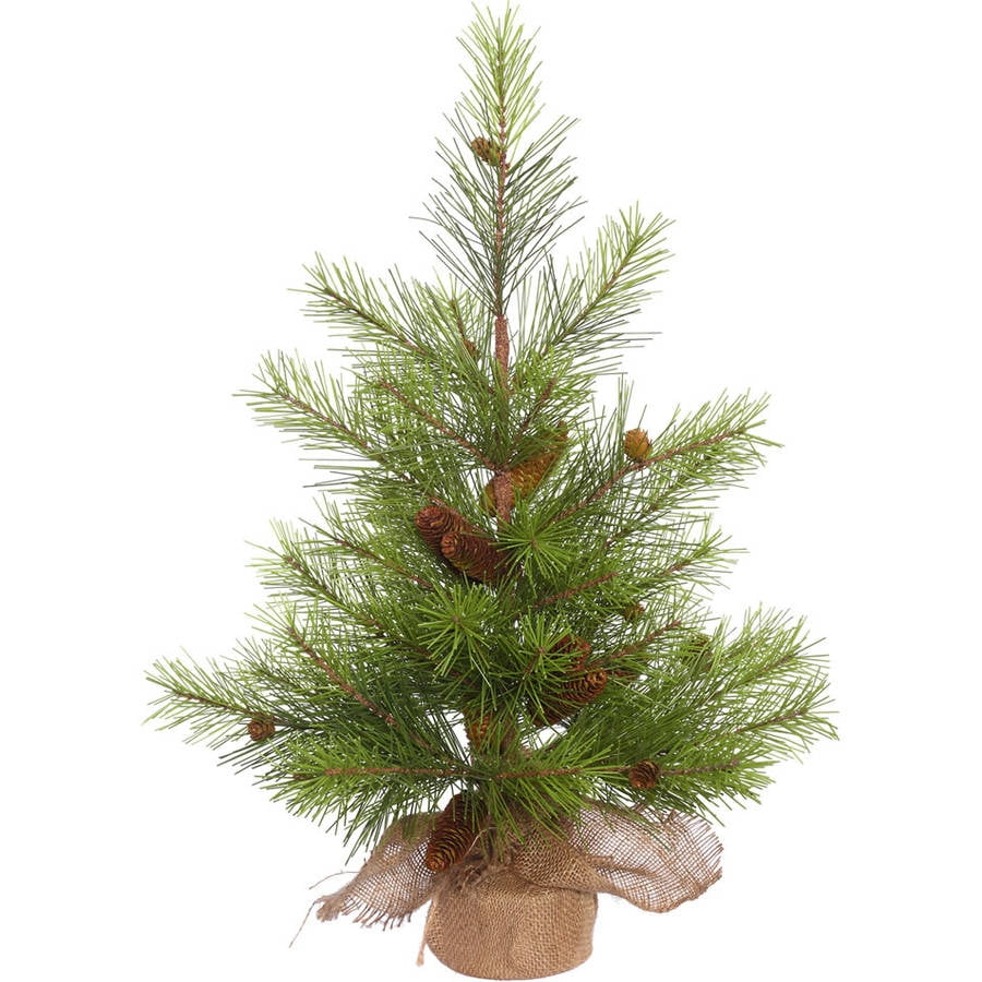 Vickerman 30" White Pine Artificial Christmas Tree, Unlit