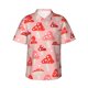 thumbnail image 1 of Balery Cute Mushroom1 Camisas hawaianas de manga corta para hombre, camisas playeras de corte holgado, camisas de vacaciones con botones,3X-Large, 1 of 7