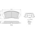 thumbnail image 5 of Winstop Brake Pad Set, Front WS.0721.0.C, Subaru Forester 2002-1998, 5 of 5
