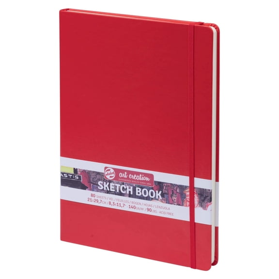 Talens Art Creation Sketchbook Red 21X29,7 cm, 140 Grams