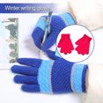 thumbnail image 2 of 1 Pair Kids Gloves Exquisite Keeping-warm Children Gloves Practical Simple Clothes Accessory with Solid Color for Winter Wear Rose red, 2 of 7