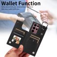 thumbnail image 4 of Nalacover for Samsung Galaxy S22 Ultra Wallet Case with Card Slots & Metal Finger Ring, Durable PU Leather Back Double Magnetic Botton Flip Kickstand Purse Shockproof Phone Case,Black, 4 of 10