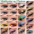 thumbnail image 3 of Sombra de ojos con purpurina líquida Sombra de ojos brillante Brillo de maquillaje Larga duración Secado rápido (azul claro), 3 of 4