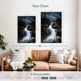 thumbnail image 4 of Elephant Stock Milky Way Waterfall Wall Art - Vertical Canvas Wall Art - Living Room Wall Decor - Nature Canvas - Blue And White Decor By Lucas Moore - 30" x 45", 4 of 8