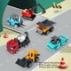 thumbnail image 4 of Paquete de 6 unidades 1: 64, juego de juguetes para vehículos de ingeniería de construcción de aleación, tamaño Mini, carretilla elevadora, excavadora, juego de camiones de ingeniería, 4 of 8