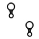 thumbnail image 2 of Descensor de escalada Yuarrent Cuesta abajo Rappel Rescate Ocho anillos Cuerda Rigging Protector Negro 2piezas, 2 of 5