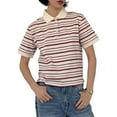 thumbnail image 2 of Womens Short Sleeve Business Casual Tops Summer V Neck Work Shirts 2025 Fitted Basic Collared Shirt Apricot S, 2 of 9