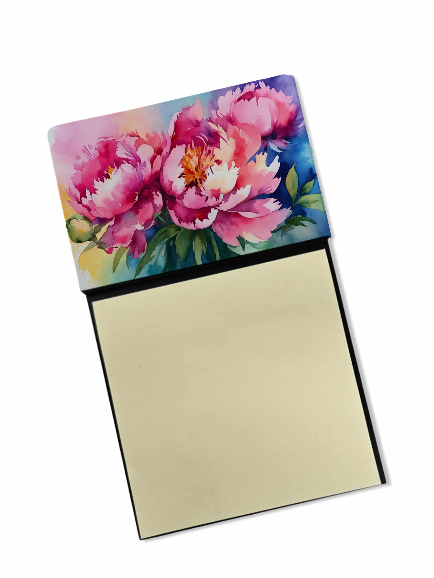 Orchids in Watercolor Sticky Note Holder 3.25 in x 5.25 in