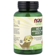 NOW Foods Pets UC-II® Advanced Joint Mobility for Dogs/Cats, 60 Chewable Tablets, 2.12 oz (60 g)