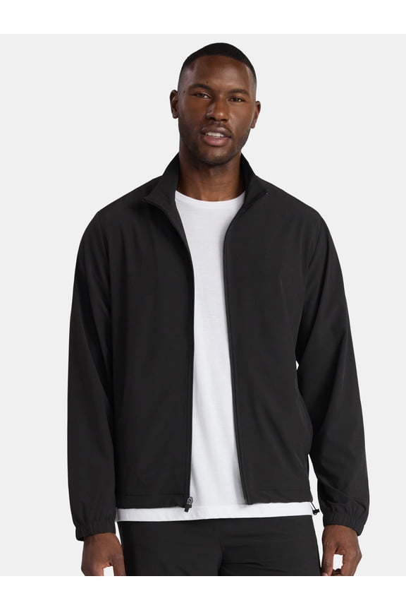 Men's and Big Men's Woven Track Jacket, Sizes S-3XL