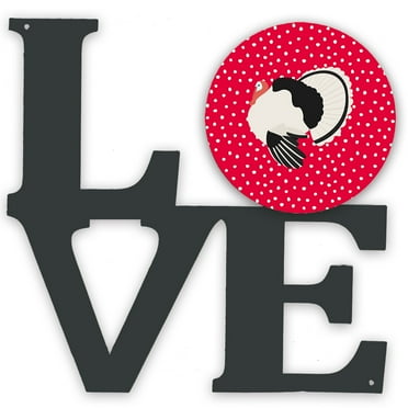 Carolines Treasures CK5415WALV 11.5 x 11.75 in. Royal Palm Turkey Love Metal Artwork Wall Decor
