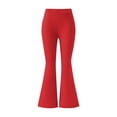 thumbnail image 6 of Jerdar Bootcut Leggings for Women High Waist Comfy Stretch Boho 70s Bell Bottom Women Yoga Pants Dance Running XL, 6 of 7