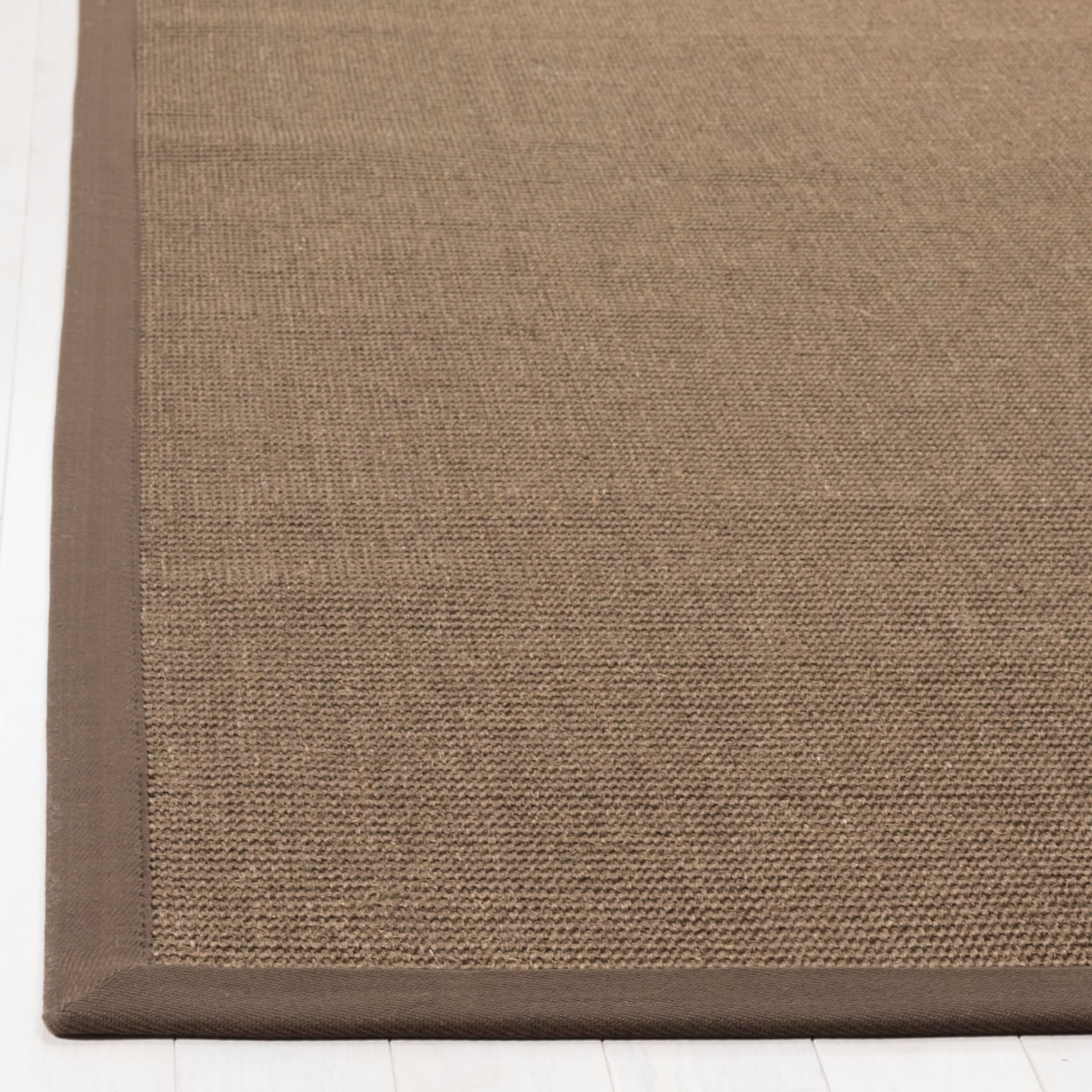 SAFAVIEH Natural Fiber Forrester Border Sisal Area Rug, Brown, 8' x 10'