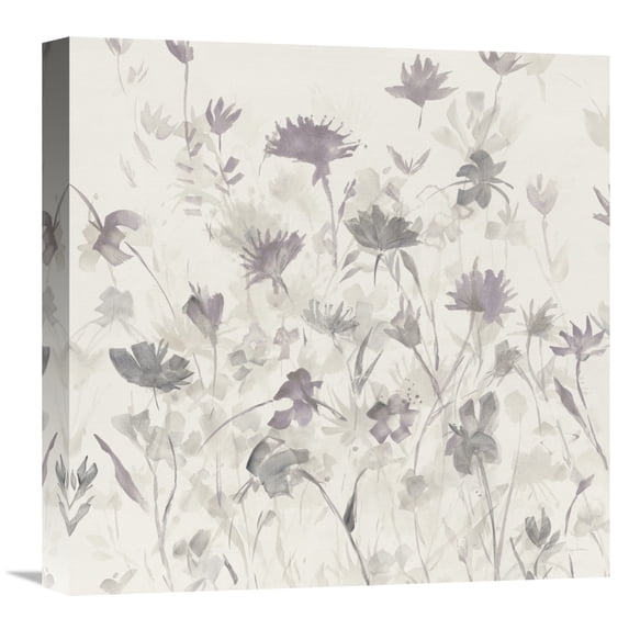 Global Gallery Avery Tillmon 'Garden Shadows III Purple Grey' Canvas Wall Art