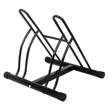Goplus Two Bicycle Bike Stand Racor Garage Floor Storage