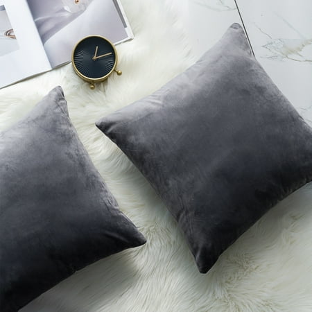 Clearance Decorative Throw Pillows Covers Set Of 2 Velvet Throw