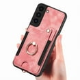 thumbnail image 6 of Allytech Galaxy S22 Case Wallet, RFID Blocking Multiple Cards Slots Ring Holder Stand Shockproof Protective Hand Wrist Wallet Case Cover for Samsung Galaxy S22 - Pink, 6 of 13