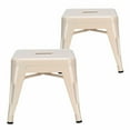 thumbnail image 1 of Gymax Set of 2 Stackable Stool  Style Kids Children Lightweight Stool Metal Creamy, 1 of 8