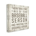 thumbnail image 3 of Stupell Industries Two Times Of Year Baseball Season Rustic Sports Graphic Art Gallery Wrapped Canvas Print Wall Art, Design by CAD Designs, 3 of 7