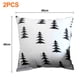 thumbnail image 2 of 2 unidades de almohada de franela, cojín para sofá, edredón, funda de almohada a cuadros geométricos sin almohada central, 2 of 5