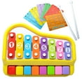 thumbnail image 2 of 2 en un 8 Botones Xilófono y Piano Instrumentos Musicales Juguetes de Música Regalos para Bebés, y CUTICAT Juguetes musicales para niños, 2 of 7