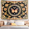 thumbnail image 1 of Tapiz para colgar en la pared con mandala bohemio, diseño floral vintage, 150 x 130 cm, 1 of 1