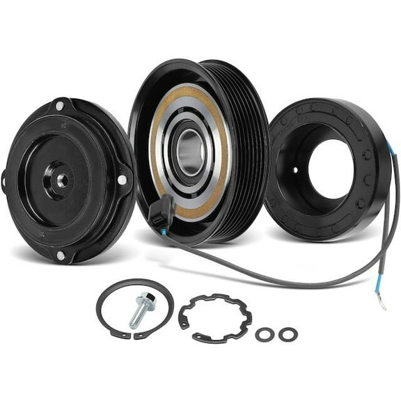 A/C Compressor Clutch Kit One Set - Compatible with 2008 - 2012 Honda Accord 2.4L 4-Cylinder 2009 2010 2011