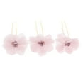 thumbnail image 2 of 3Pcs/Set Bridal Flower Hairpin Hair Ornament Headwear Jewelry , Light Pink, 8x4cm, 2 of 8