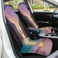 thumbnail image 5 of Tropical Sunset Beach Scene Car Seat Cover Set Auto Front Bucket Cushion Protect Accessories 2 Piece, 5 of 6