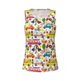 thumbnail image 4 of Fotbe Transports with Animals Womens Loose Fit Casual Flowy Slim-Fit Tank Tops Athletic Round Neck Trendy Sleeveless Summer Tops for Gym and Yoga-, 4 of 9